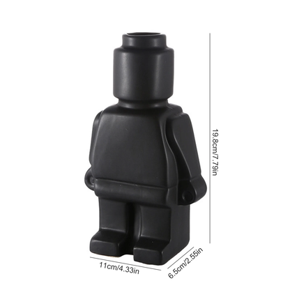 Resin Robot Vase – Modern Decorative Minifigure