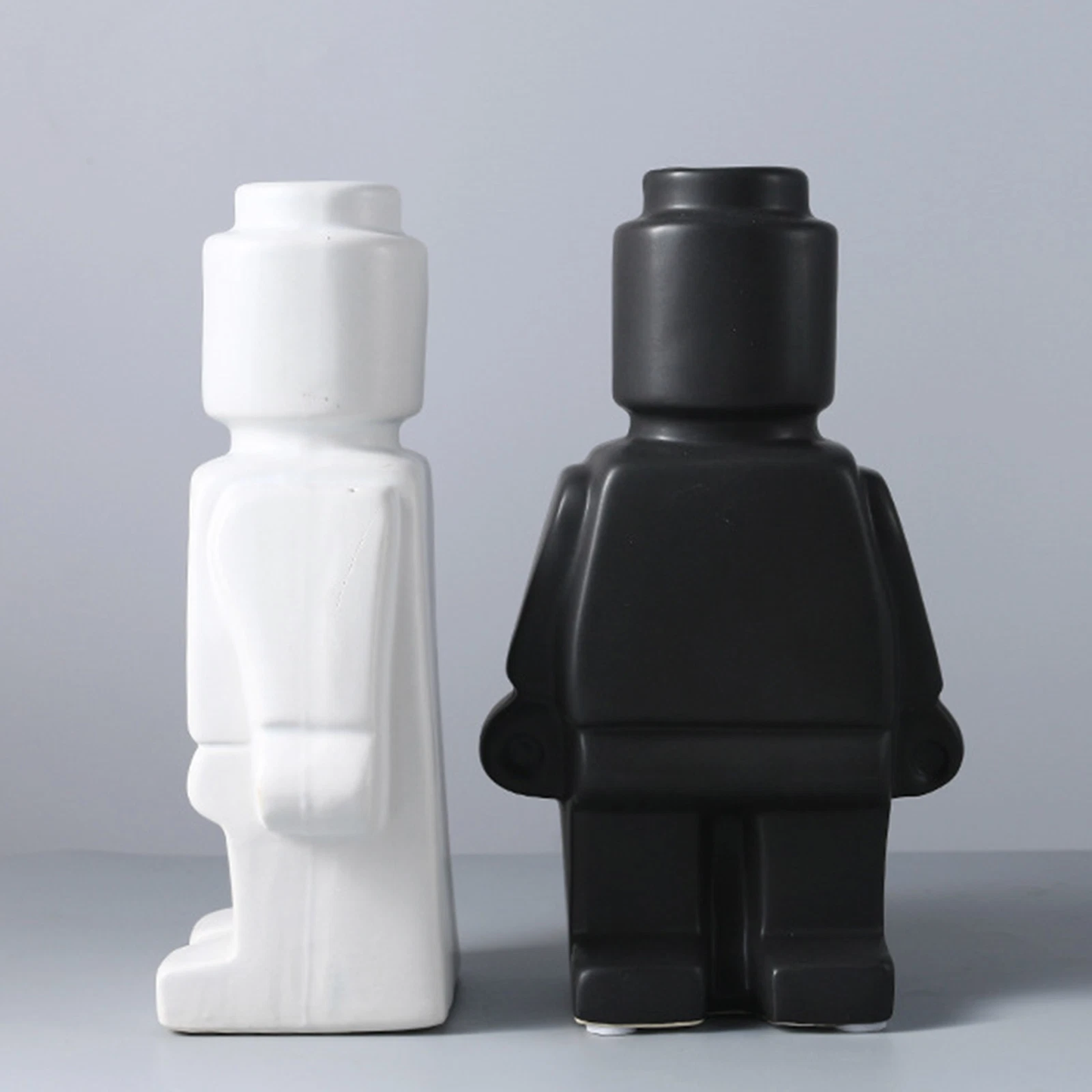 Resin Robot Vase – Modern Decorative Minifigure